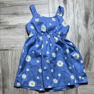 PatPat Blue Daisy Print Kids Dress